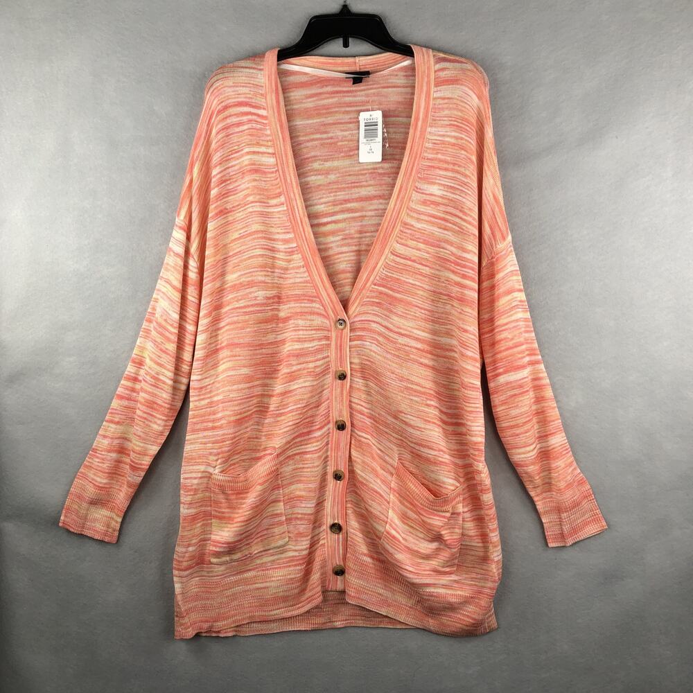 Torrid  Boyfriend Cardigan Women's Size 1 (1X/14-16) Pink Spacedye NEW